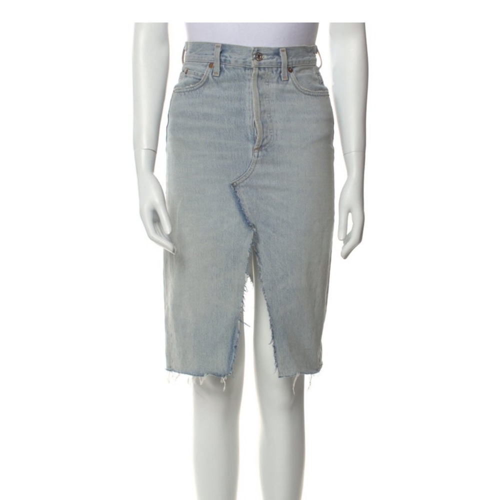 Agolde asymmetrical denims pencil skirt